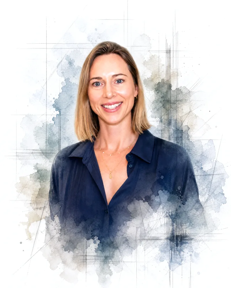 Watercolour portrait of Sophie Robertson